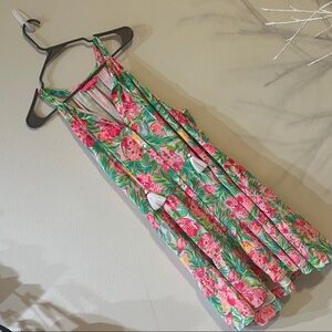 Lilly Pulitzer Pink and Green Patterned Dress
